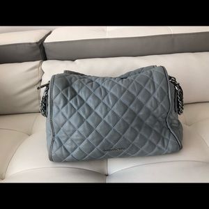 Blue Gray Michael Kors Soft Leather Purse